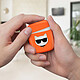 Coque Airpods Silicone gel Mousqueton Choupette Ikonik Karl Lagerfeld orange pas cher