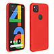 Avizar Coque Google Pixel 4A Silicone Semi-rigide Finition Soft Touch rouge - Coque de protection spécialement conçue pour Google Pixel 4A