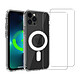 Acheter Evetane Coque iPhone 12 Pro Max transparente Motif Compatible Magsafe + 2 Vitres Protection Ecran