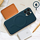 Avis Avizar Coque Magsafe iPhone 13 Pro Max Silicone Souple Intérieur Soft-touch Mag Cover bleu nuit