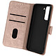 Avizar Etui Samsung Galaxy S21 FE Clapet Portefeuille Fonction Support vidéo Rose Gold - Étui rose gold avec un porte-cartes spécialement conçu pour votre Samsung Galaxy S21 FE.