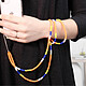 Avis Avizar Bijou de Téléphone Collier à Perles Heishi 110cm Collection Heishi Multicolore