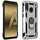 Avizar Coque Samsung Galaxy A20e Bi matière Rigide Souple Bague Support Vidéo Argent Coque de protection spécialement conçue pour Samsung Galaxy A20e