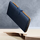 Avizar Housse Xiaomi 13 Lite Cuir Véritable Clapet Porte-carte Support Vidéo  Bleu Nuit pas cher