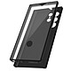 Avizar Coque pour Samsung Galaxy S22 Ultra Intégrale Arrière Rigide Transparent et Avant Souple  noir - Coque de protection 360° spécialement conçue pour votre Samsung Galaxy S22 Ultra