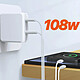 Avis LinQ Chargeur Mural 108W Port USB C Power Delivery Port USB Câble 2m  Blanc