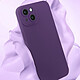 Acheter Avizar Coque pour iPhone 14 Silicone Mat Protection Caméra Violet Foncé