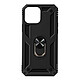 Avizar Coque iPhone 13 Antichoc Hybride Bague Support Vidéo noir - Coque bi-matière spécialement conçue pour votre iPhone 13