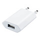 Avizar Chargeur Adaptateur Secteur USB puissance 1A pour Smartphone -Blanc Chargeur adaptateur secteur USB 1A