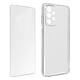 Avizar Coque pour Samsung Galaxy A73 Silicone Souple et Film Verre Trempé 9H  transparent Pack intégral 360° spécialement conçu pour Samsung Galaxy A73