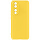 Avizar Coque pour Honor 90 Silicone Semi-rigide Finition Soft-touch avec Dragonne  Jaune Une coque en silicone Jaune, série Fast Cover, spécialement conçue pour votre Honor 90