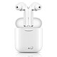 Ecouteurs Sans Fil Bluetooth Oreillettes Intra-auriculaires Dock de charge Blanc Écouteurs sans fil compatible avec tous les appareils munis de la fonction Bluetooth