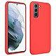 Avizar Coque Samsung Galaxy S21 Plus Silicone Gel Souple Finition Soft Touch Rouge Coque de protection spécialement conçue pour Samsung Galaxy S21 Plus