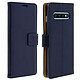 Avizar Étui Samsung Galaxy S10 Housse Clapet Porte-carte Fonction Support bleu nuit - Étui Flip book cover spécialement conçue pour Samsung Galaxy S10