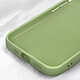 Avis Avizar Coque Silicone pour iPhone 15 Caméra Protégée Doux au Toucher  Vert Matcha