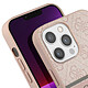 Avis Guess Coque pour iPhone 13 Pro avec Imprimé et Bande Monochrome Luxe Rose Poudré