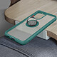 Acheter Avizar Coque Samsung Galaxy S21 Ultra Bi-matière Bague Métallique Fonction Support vert