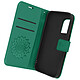 Avizar Étui Samsung Galaxy S20 FE Portefeuille Support Vidéo Motif Mandala Fleur Vert Un étui mandala, pour apporter une protection estivale et bohème à votre Samsung Galaxy S20 FE