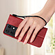 Acheter Avizar Étui pour Motorola Edge 50 Pro Dragonne Clapet Support Portefeuille Rouge