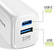 Avis Moxie Chargeur Secteur Power Delivery 33W Ports USB + USB C Charge Rapide Blanc