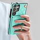 Acheter Avizar Coque Cordon pour Samsung Galaxy S23 Ultra Dos Portefeuille Bague Support  Turquoise