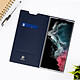 Dux Ducis Housse pour Samsung Galaxy S22 Ultra Clapet Porte-carte Fonction Support  Bleu pas cher