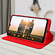 Acheter Avizar Housse Folio Samsung Galaxy M12 Portefeuille Fonction Support Vidéo rouge