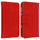 Avizar Housse Folio Portefeuille Universel smartphone taille SL - Rouge Housse de protection portefeuille - Rouge