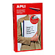 APLI Boite de 50 baguettes à relier 15x297 mm Noir Baguette à relier