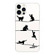 Evetane Coque iPhone 12/12 Pro 360 intégrale transparente Motif Chat Lignes Tendance Coque iPhone 12/12 Pro 360 intégrale transparente Chat Lignes Tendance