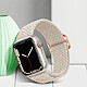 Acheter Avizar Bracelet pour Apple Watch 41mm et 40mm et 38 mm Nylon Tressé Ajustable par Boucle Métallique  beige à motif multicolore