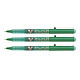 PILOT Stylo Roller Encre Liquide V-BALL 10 Pointe Large Vert x 3 Stylo roller