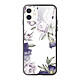 LaCoqueFrançaise Coque iPhone 12 Mini Coque Soft Touch Glossy Pivoines Violettes Design Coque iPhone 12 Mini Coque Soft Touch Glossy Pivoines Violettes Design