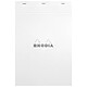 RHODIA Bloc WHITE N°18 21x29,7cm 80F Q.5x5 Blanc Bloc-note