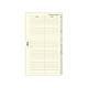 FILOFAX Recharge index alphabétique format Personal Crème Accessoire pour organiseur