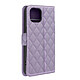 Avizar Étui pour iPhone 15 Portefeuille Design rhombique matelassé  violet Une housse de protection violet collection Geo, alliant design et protection pour votre iPhone 15