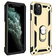 Avizar Coque Apple iPhone 11 Pro Max Antichoc Bi-matière avec Bague Support Vidéo or Coque de protection spécialement conçue pour Apple iPhone 11 Pro Max