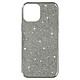 Avizar Coque iPhone 14 Paillette Amovible Silicone Semi-rigide Argent - Coque à paillettes spécialement conçue pour votre Apple iPhone 14