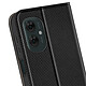 Acheter Avizar Étui pour Motorola Moto G55 Clapet Porte-carte et Support Vidéo Noir