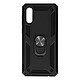 Avizar Coque Samsung Galaxy A02 Antichoc Bi-matière Bague Support Vidéo noir - Coque conçue sur-mesure pour le Samsung Galaxy A02