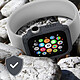 Avizar Protection Intégrale Verre Trempé Apple Watch Series 3 / 2 / 1 38mm Gris pas cher