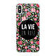 Evetane Coque iPhone X/Xs 360 intégrale La Vie en Rose Tendance Coque iPhone X/Xs 360 intégrale La Vie en Rose Tendance