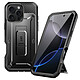 Supcase Coque Intégrale pour iPhone 16 Pro Antichoc Béquille Support Noir Coque intégrale noire série Unicorn Beetle Pro de Supcase, combinant robustesse et design élégant pour votre iPhone 16 Pro