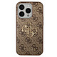 Guess Coque pour iPhone 15 Pro Découpes Précises et Bords Surélevés Marron Coque de protection de la marque Guess pour protéger efficacement votre iPhone 15 Pro