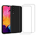 Acheter Evetane Coque Samsung Galaxy A50 Silicone liquide Noire + 2 Vitres en Verre trempe Protection ecran Antichocs