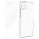 Avizar Coque pour Samsung Galaxy A03 Silicone Souple et Film Verre Trempé 9H  transparent - Pack intégral 360° spécialement conçu pour Samsung Galaxy A03