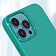 Mercury Coque pour iPhone 13 Pro Max Silicone Gel Flexible Effet Brillant  Bleu turquoise pas cher