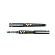 PILOT Roller Rechargeable Hi-TechPoint V7 Begreen Pointe Moyenne Encre liquide Noir x 10 Stylo roller