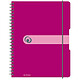 HERLITZ Cahier à spirales easy orga to go, A4, framboise Cahier