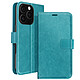 Mayaxess Étui pour iPhone 16 Pro Max Portefeuille avec Dragonne Turquoise Étui Turquoise signé Mayaxess, offrant une défense intégrale pour votre iPhone 16 Pro Max